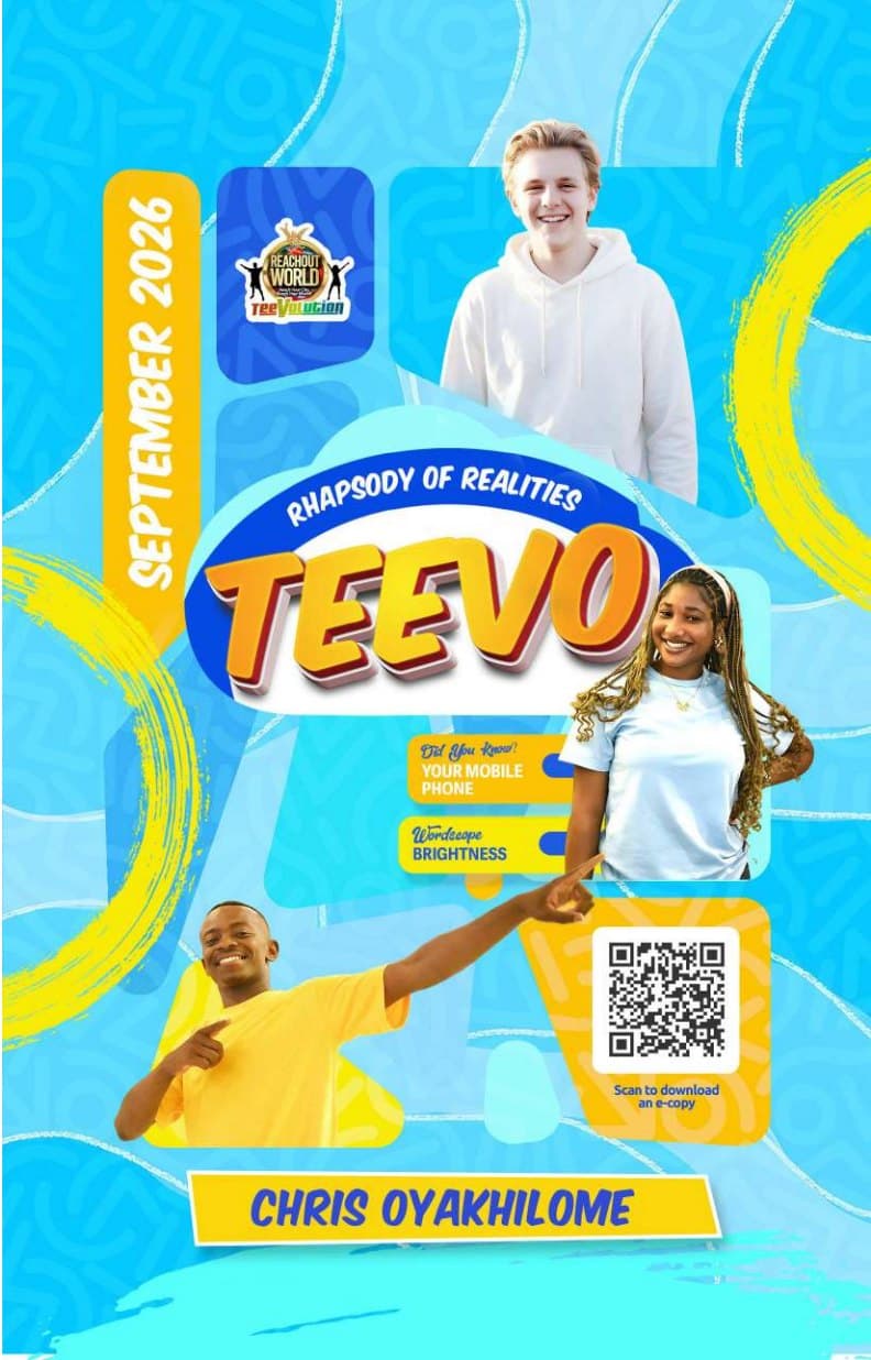 Rhapsody of Realities TeeVo September 2026 front cover